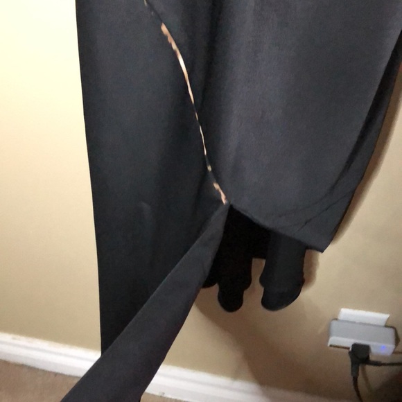 Sam Edelman spaghetti strap slinky midi dress with leopard detailing - Picture 5 of 8